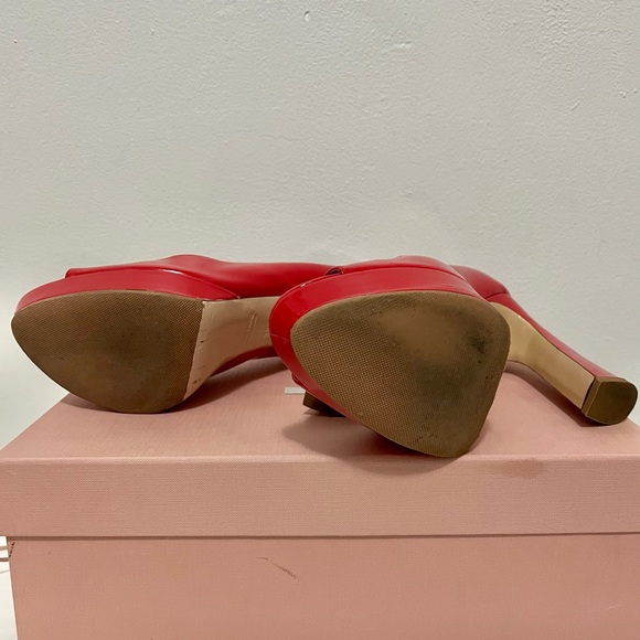 Miu Miu red patent leather platform - Picture 6 of 6